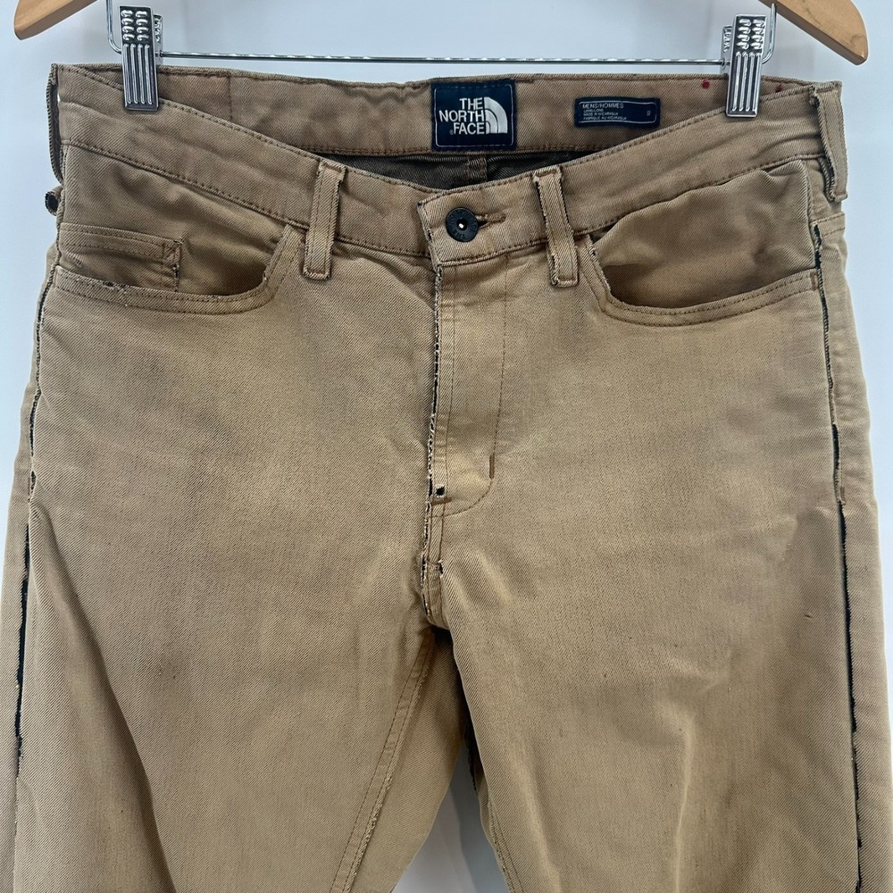 The North Face Jeans‎ Mens 32 Beige Stretch Distressed 5-Pocket Comfort Outdoor